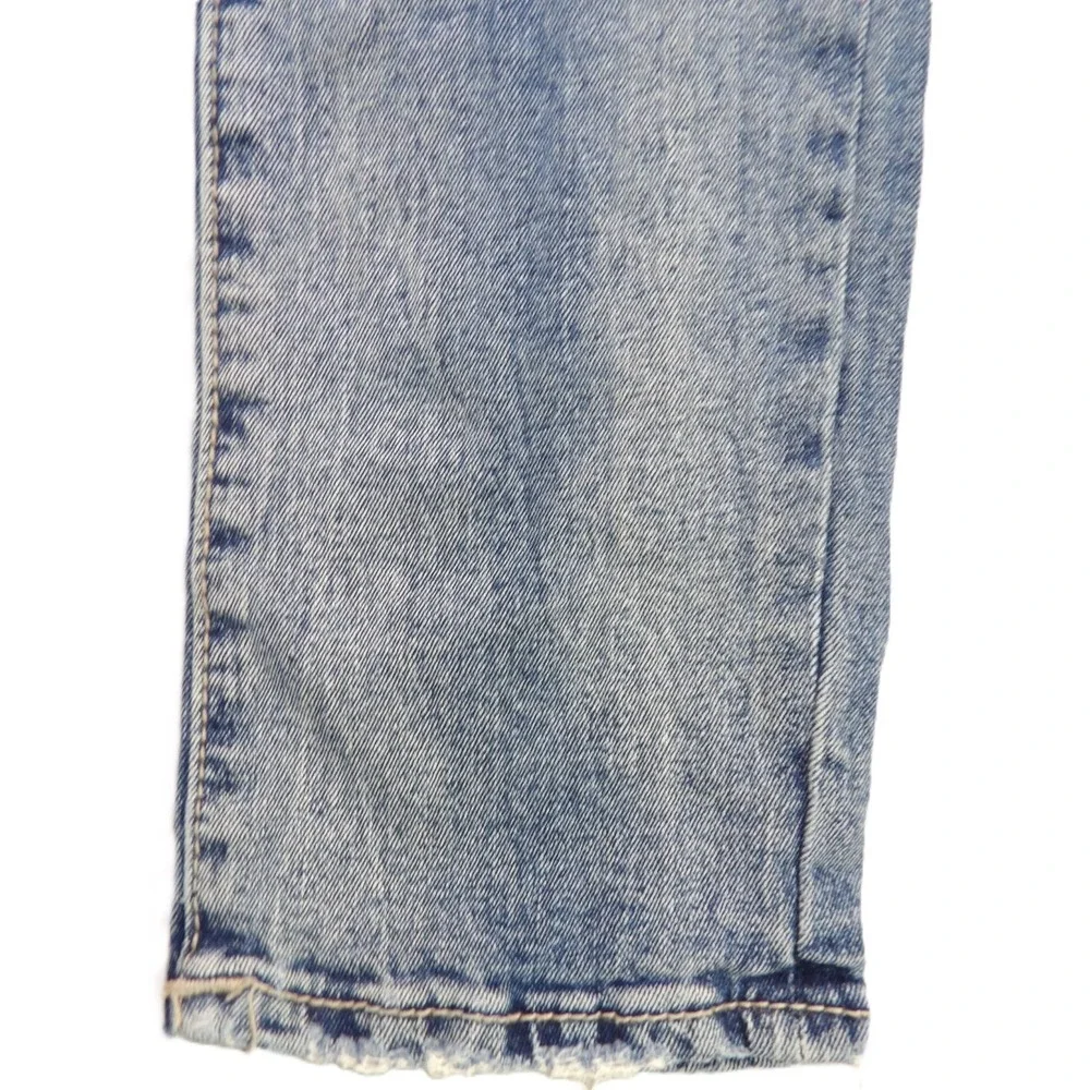 True Religion Rocco Slim Men Jeans 32 Flap Pocket Embossed Horseshoe Light Wash